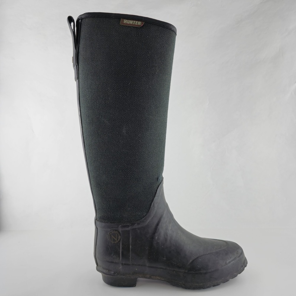 Hunter Boots‎ Womens 37/5 Lady N  Black Rubber Rain Boots Original